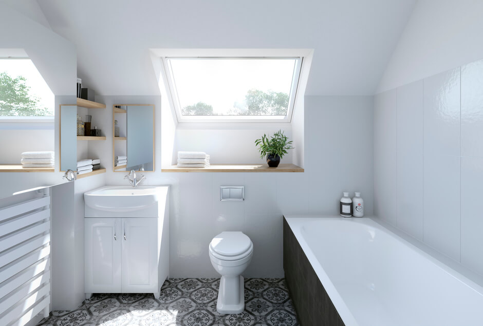 WC unter der Dachschräge Ratgeber VELUX Magazin